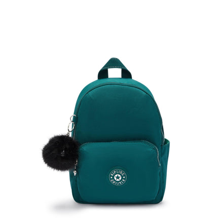 Zainetto Multitasche in Tessuto Verde con Spallacci Regolabili ZINNA GRACEFUL GREEN Kipling 