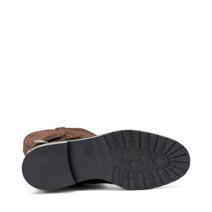 Frau Stivali Donna Cavallerizza con Sperone in Camoscio Cioccolato - MARIO SPATARELLA