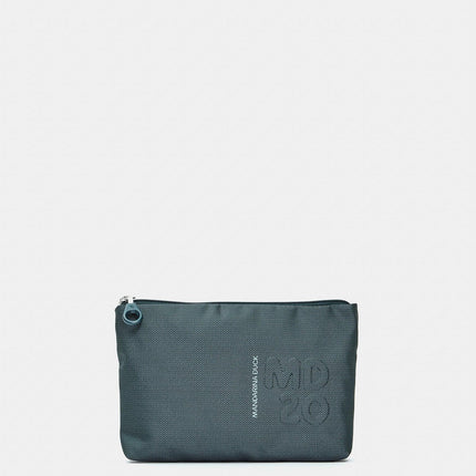 Pochette con Zip in Tessuno Verde QMMN9 MD20 VANITY PINE GREEN Mandarina Duck 