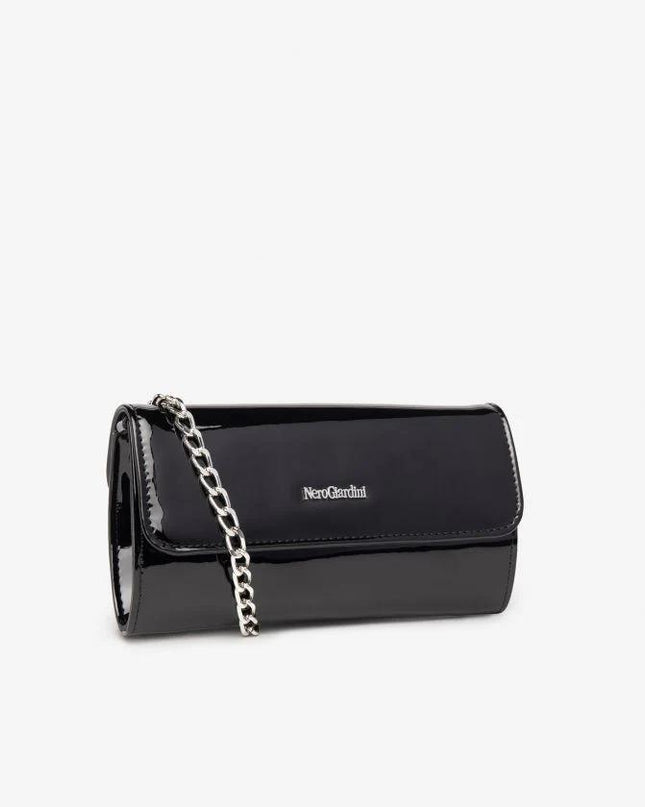 Nero Giardini Pochette Donna Vernice Nero E443701DE NERO 100 Nero Giardini Borse 