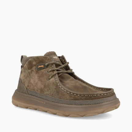 Jeep Stivaletti Polacchine Uomo in Camoscio Taupe KAUAI WALLABEE MID SUEDE TAUPE Jeep Footwear 