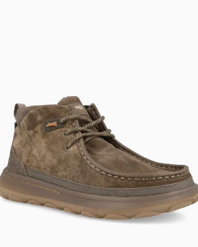 Jeep Stivaletti Polacchine Uomo in Camoscio Taupe KAUAI WALLABEE MID SUEDE TAUPE Jeep Footwear 