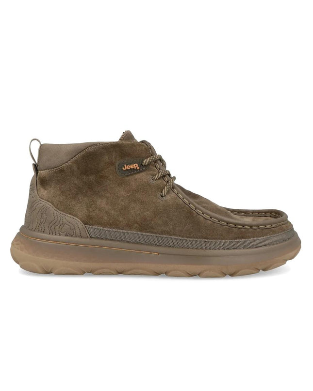 Jeep Stivaletti Polacchine Uomo in Camoscio Taupe KAUAI WALLABEE MID SUEDE TAUPE Jeep Footwear 