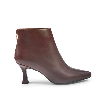 Exe Stivaletti Donna con Zip al Tallone in Ecopelle Marrone K1103 BROWN Exe 