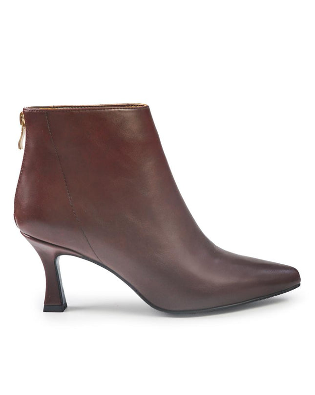 Exe Stivaletti Donna con Zip al Tallone in Ecopelle Marrone K1103 BROWN Exe 