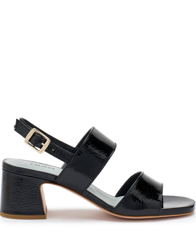 Frau Sandali Donna con Tacco in Vernice Nera 79T5 NERO Frau 