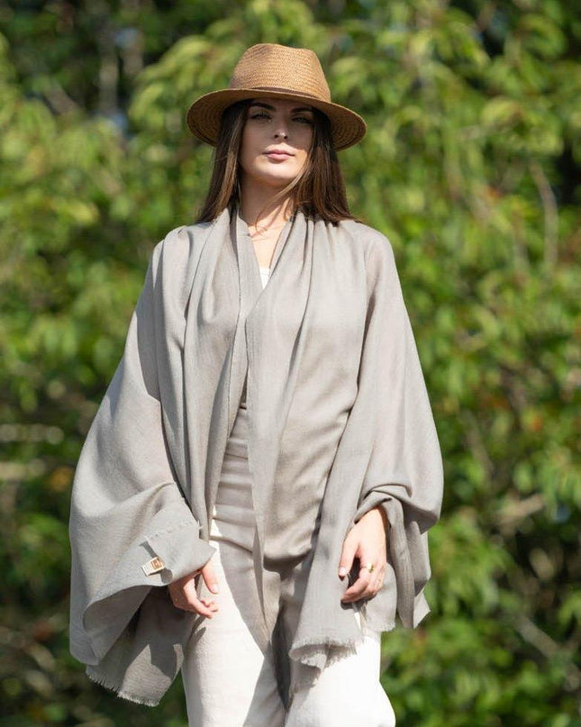 Scialle Lana Misto Seta Polvere - MARIO SPATARELLA