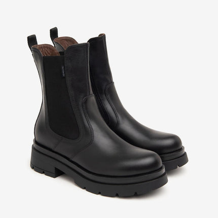 Nero Giardini Stivaletti Chelsea Donna in Pelle Nero - MARIO SPATARELLA