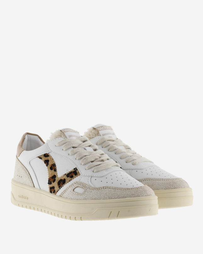 Victoria Sneakers Donna Open Low Top Camel Animalier - MARIO SPATARELLA