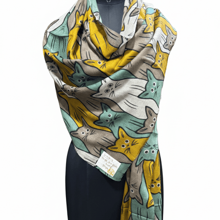 Foulard Spatarella in Cashmere Fantasia Multicolore - MARIO SPATARELLA