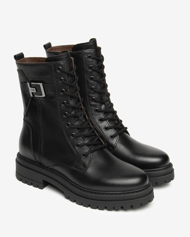 Nero Giardini Anfibi Donna in Pelle Nero I514833D NERO 100 Nero Giardini 