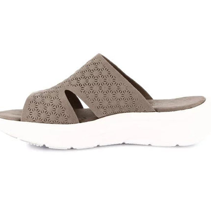 Grunland Sandali Donna con Zeppa Morbida in Tessuto Taupe CI3133 SAVA TAUPE Grunland 