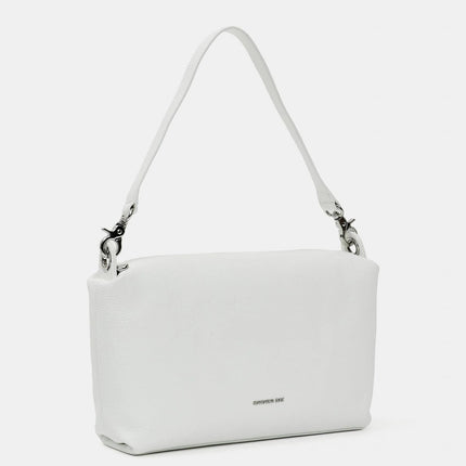 Mandarina Duck Borsa Donna a Spalla in Pelle Bianco FZTA6 MELLOW LEATHER BLANC Mandarina Duck 