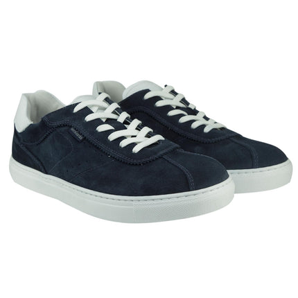 Sneakers Uomo in Camoscio Nero Giardini E101970U BLU 207 Nero Giardini 