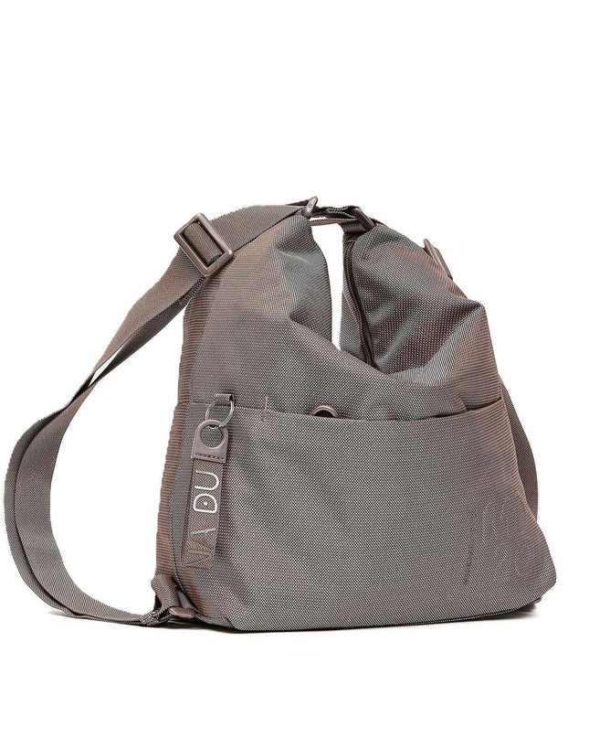 Mandarina Duck Borsa Convertibile Zaino in Tessuto Taupe - MARIO SPATARELLA