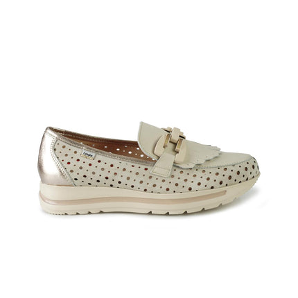Callaghan Mocassini Donna in Pelle con Morsetto Bianco Off 40732 ELYS OFF Callaghan 