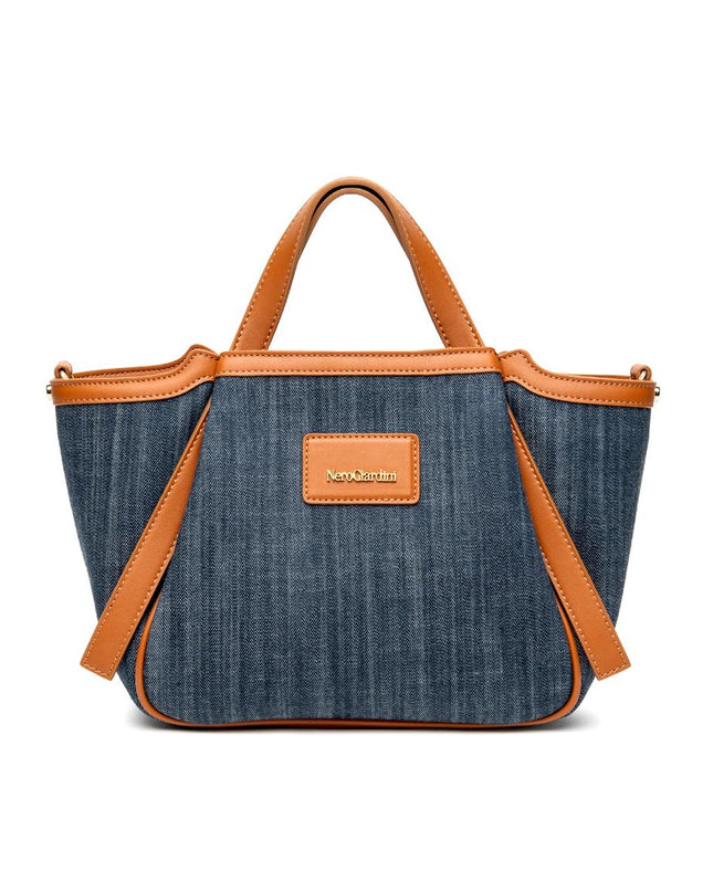 NeroGiardini Borsa Donna con Tracolla in Tessuto Jeans - MARIO SPATARELLA