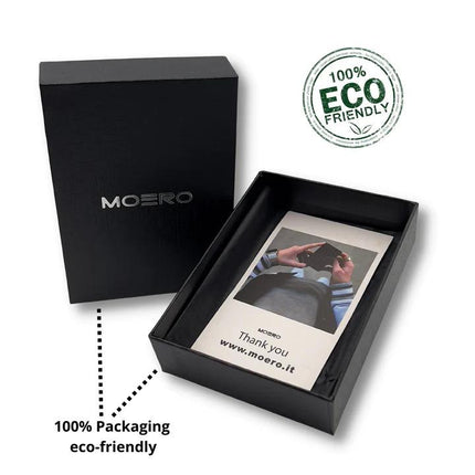 Moero Carbon Black Zip Portafoglio Slim - MARIO SPATARELLA