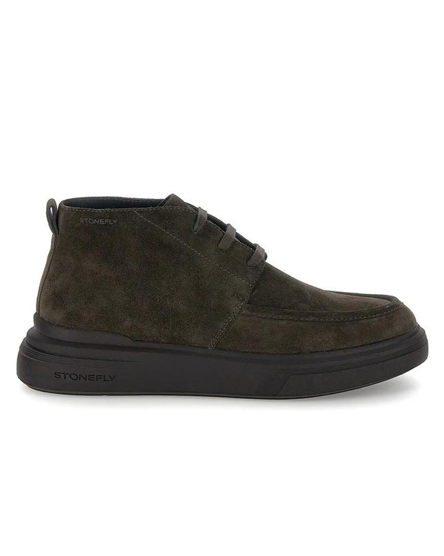 Stonefly Polacchine Uomo in Camoscio Gray Brown 221594 PHOENIX PEAT GRAY Stonefly 
