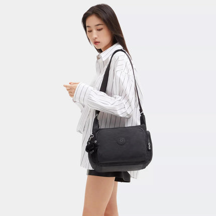 Kipling Borse Tracolla Multitasche Black Noir GABB BLACK NOIR Kipling 