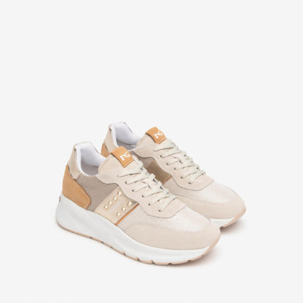 Nero Giardini Sneakers Donna in Pelle Yogurt E512863D YOGURT 714 Nero Giardini 