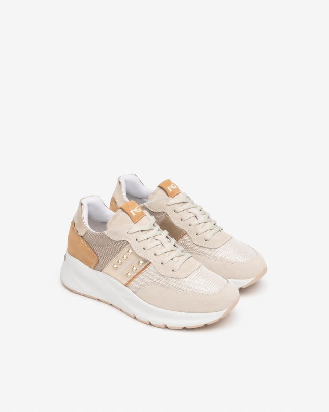 Nero Giardini Sneakers Donna in Pelle Yogurt E512863D YOGURT 714 Nero Giardini 