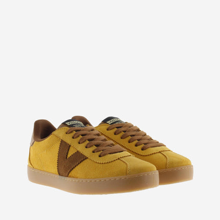 Sneakers Victoria Donna Bassa in Camoscio Mostarda 1126221 BERLIN MUSTARD Victoria 