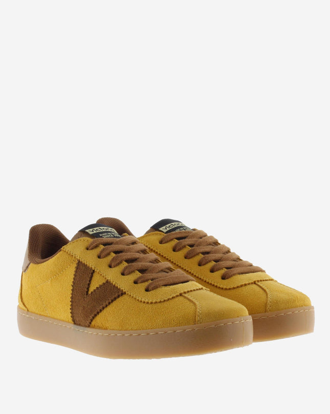 Sneakers Victoria Donna Bassa in Camoscio Mostarda 1126221 BERLIN MUSTARD Victoria 
