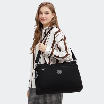 Borsa Lavoro Kipling Lapdop 15 Pollici con Tracolla in Tessuto Nero ELYSIA WORK BE INFINITE BLACK Kipling 