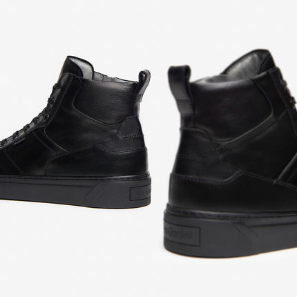 Nero Giardini Sneakers Alta Uomo in Pelle Nero I400451U NERO 100 Nero Giardini 