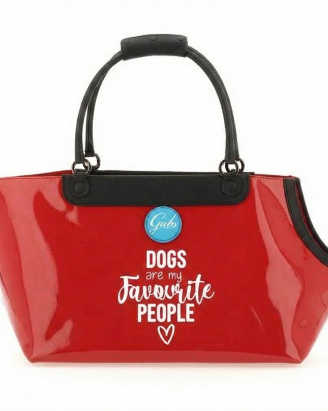 Gabs Borsa Trasportino per Cane in PVC Rosso GABSDOGS TG M SPALMATO Gabs 