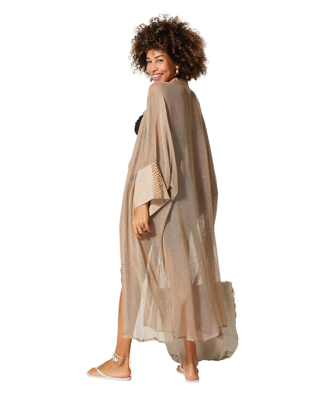 Kimono Estivo Lungo Ecru' KIMONO ESTIVO MBK5007E La Mano Boho 