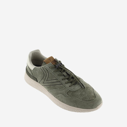 Victoria Sneakers Uomo in Camoscio Verde Kaki - MARIO SPATARELLA
