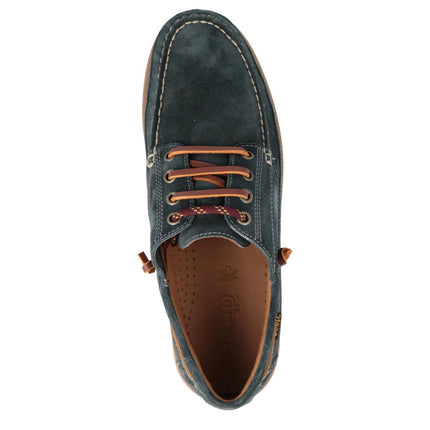 Barca Scarpa Uomo Camoscio Blu HOPI SUEDE NAVY 016 Jeep Footwear 