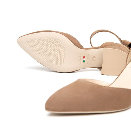 NeroGiardini Chanel con Cinturino e Tacco in Camoscio Mou - MARIO SPATARELLA