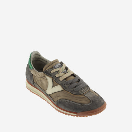 Victoria Sneakers Donna Bassa in Camoscio Lavato Taupe - MARIO SPATARELLA