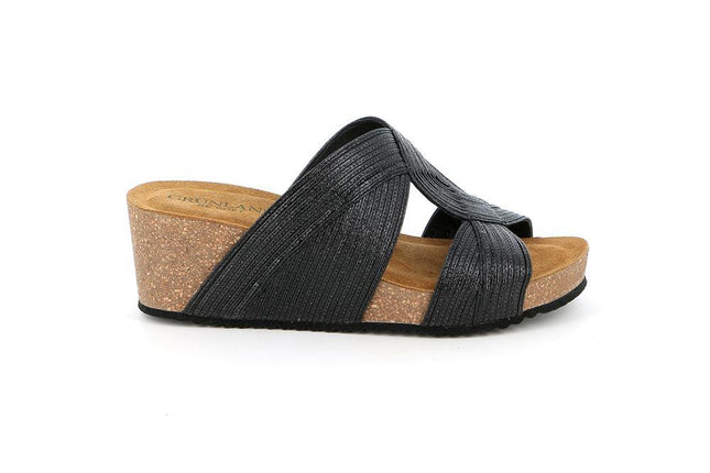 Ciabatta con Zeppa in Sughero CB2565 ERSI NERO Grunland 