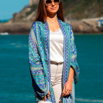 Foulard in Lana Misto Seta Lavanda ASW12F LAVANDA Colores de Otono 