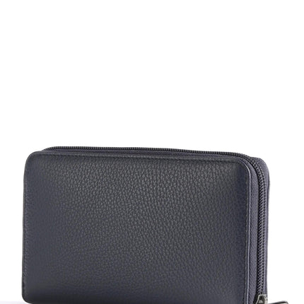 Portafogli Donna Lungo Pelle Blu FZP61 MELLOW LEATHER BRESS BLUE Mandarina Duck 