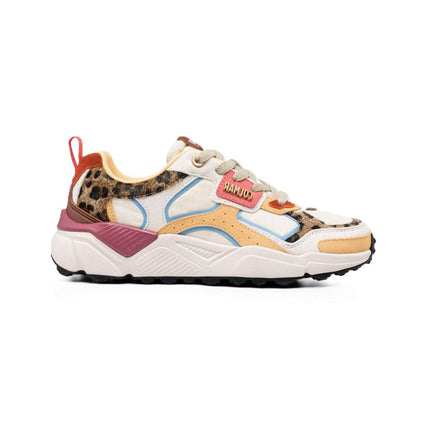 Sneakers Colmar Donna in Pelle Multicolor Bianco Animalier GARNER WILD MULTICOLORE WHITE Colmar 