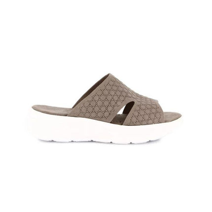 Grunland Sandali Donna con Zeppa Morbida in Tessuto Taupe CI3133 SAVA TAUPE Grunland 