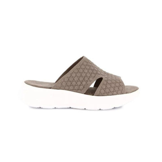 Grunland Sandali Donna con Zeppa Morbida in Tessuto Taupe CI3133 SAVA TAUPE Grunland 