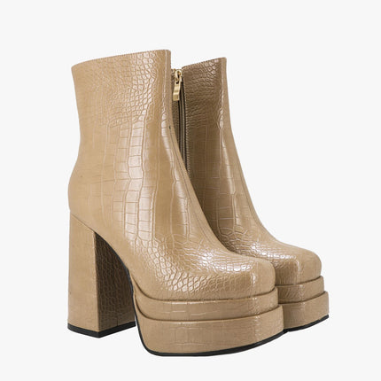 Stivaletti Donna in Cocco Beige 1166 COCCO BEIGE Exe 