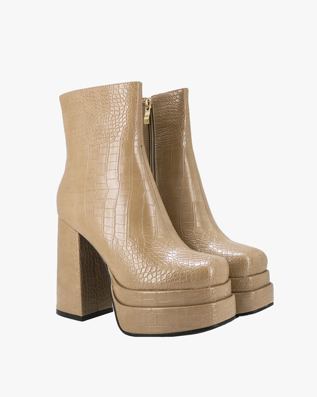 Stivaletti Donna in Cocco Beige 1166 COCCO BEIGE Exe 