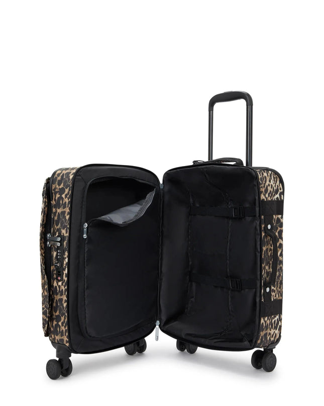 Kipling Trolley Bagaglio a Mano Animalier Leopard 4 Ruote SPONTANEOUS S LEOPARD Kipling 