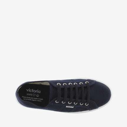 Sneakers Bassa Donna Platform Blu 109200 BARCELONA MARINO Victoria 