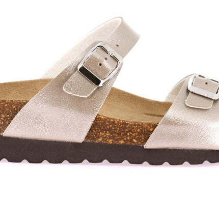 Ciabatta Sughero Doppia Fibbia CB2434 HOLA PLATINO Grunland 