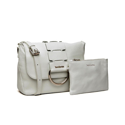 NeroGiardini Borsa Donna con Tracolla in Pelle Bianca - MARIO SPATARELLA