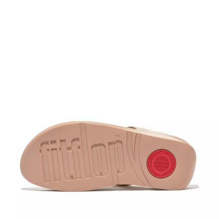 FitFlop Sandali Donna Infradito in Pelle Laminata Platino I88-675 LULU PLATINO FitFlop 