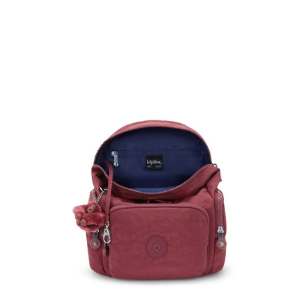 Kipling Zainetto in Tessuto Lounge Wine CITY ZIP MINI LOUNGE WINE Kipling 